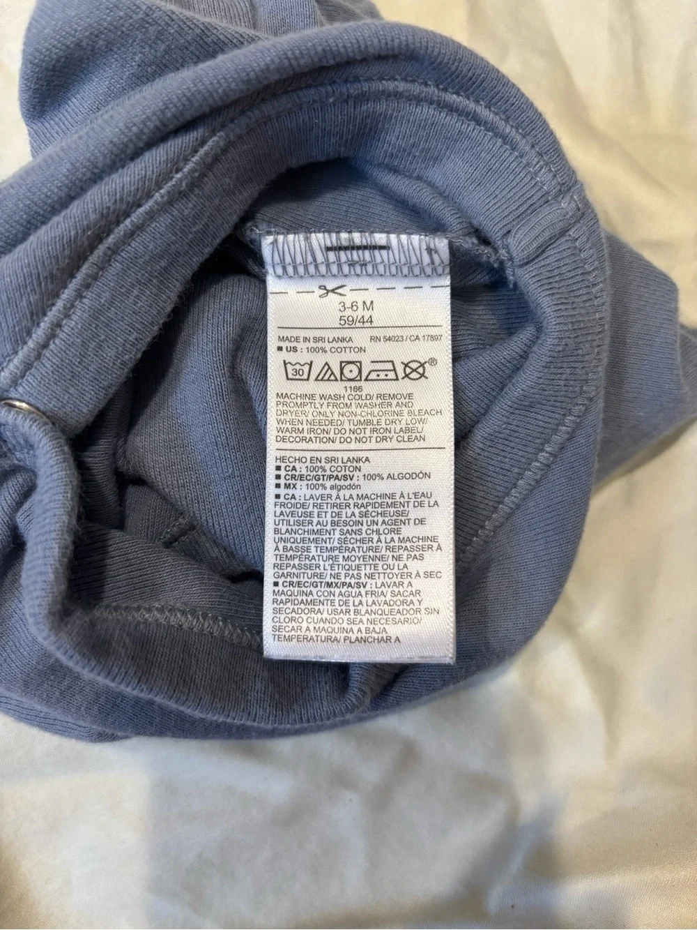 Old Navy Blue 'Little Buddy' Short-Sleeve Bodysuit with Bee & Worm